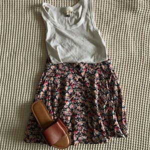 Lush Floral Mini Skirt